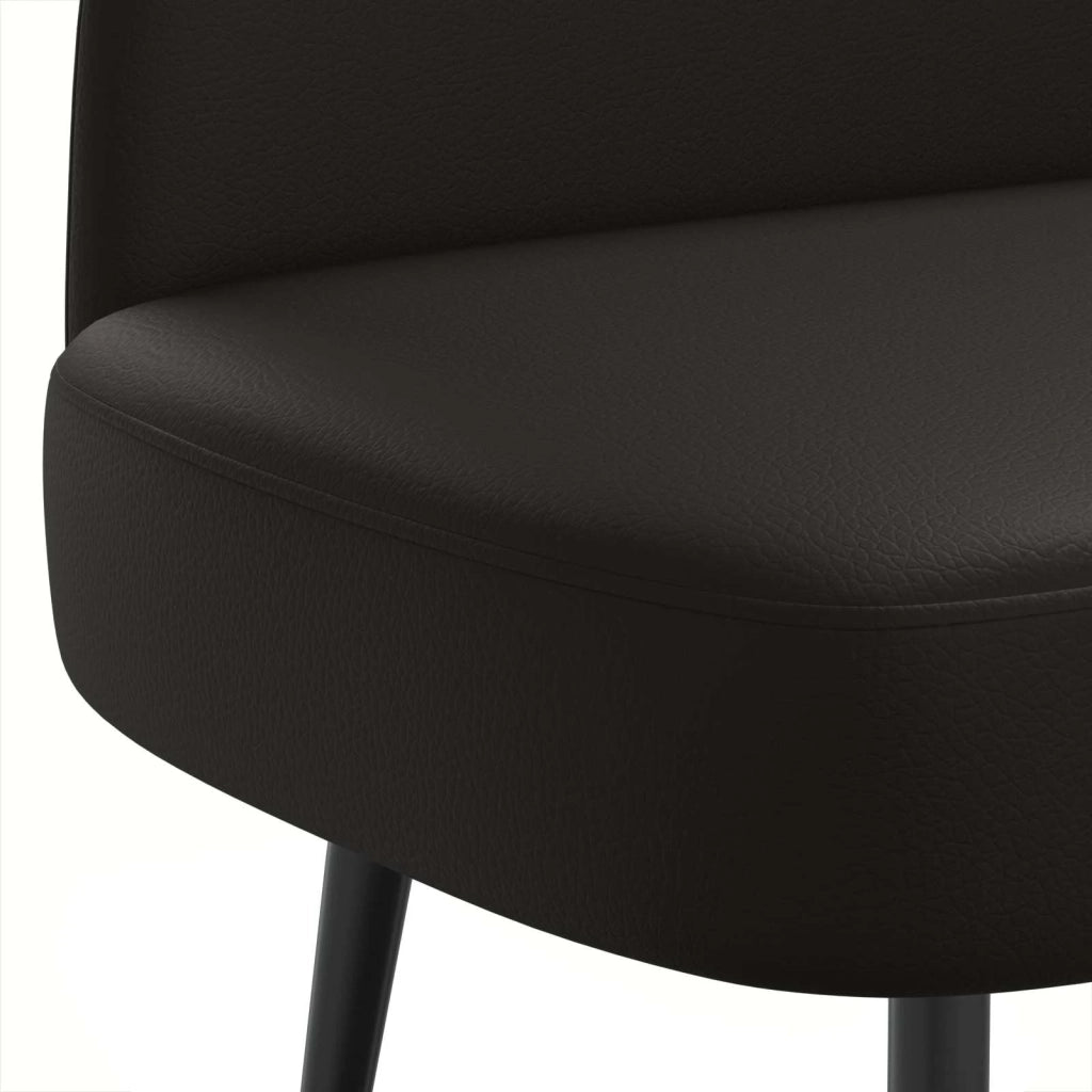 Panchina imbottita con schienale Nero 110 x 60 x 76 cm 42040805