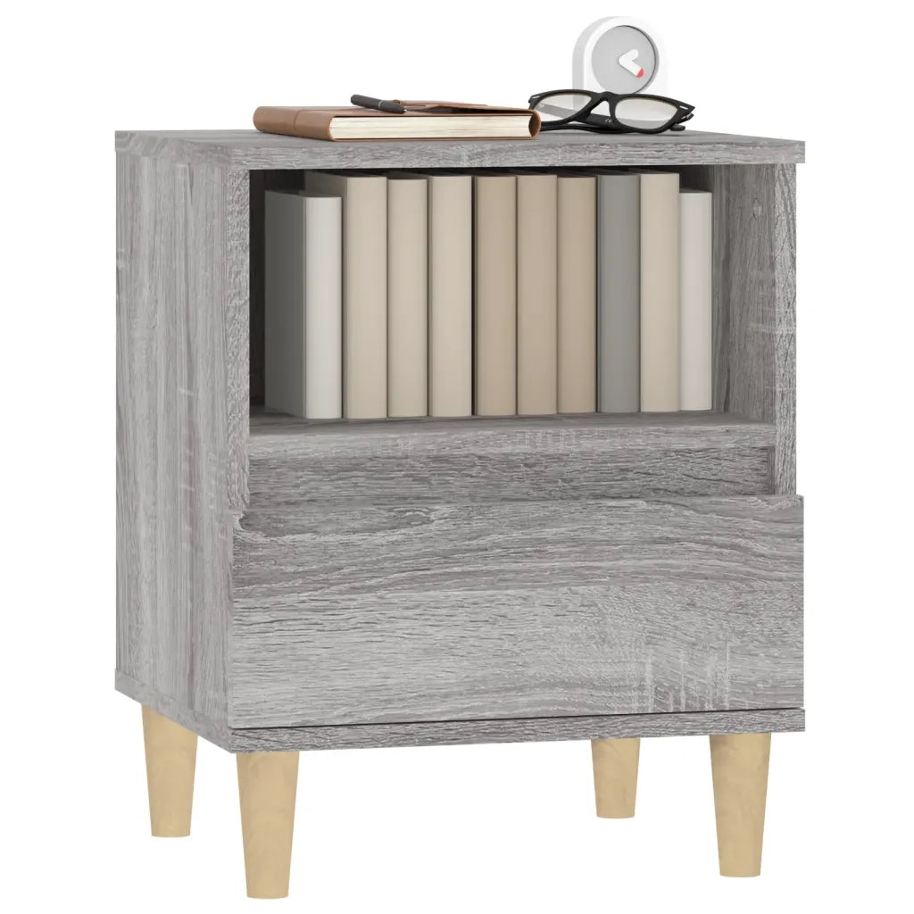 Comodino Grigio Sonoma 40x35x50 cm cod mxl 29986