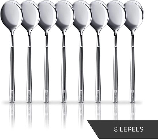 Set di cucchiai per caffè, cucchiai per dessert, cucchiai per tè, set di cucchiai mini, 6 pezzi, lavastoviglie compatibile