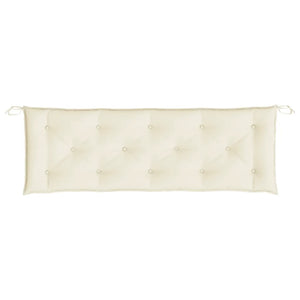 Cuscino per Panca Bianco Crema 150x50x7 cm in Tessuto Oxford