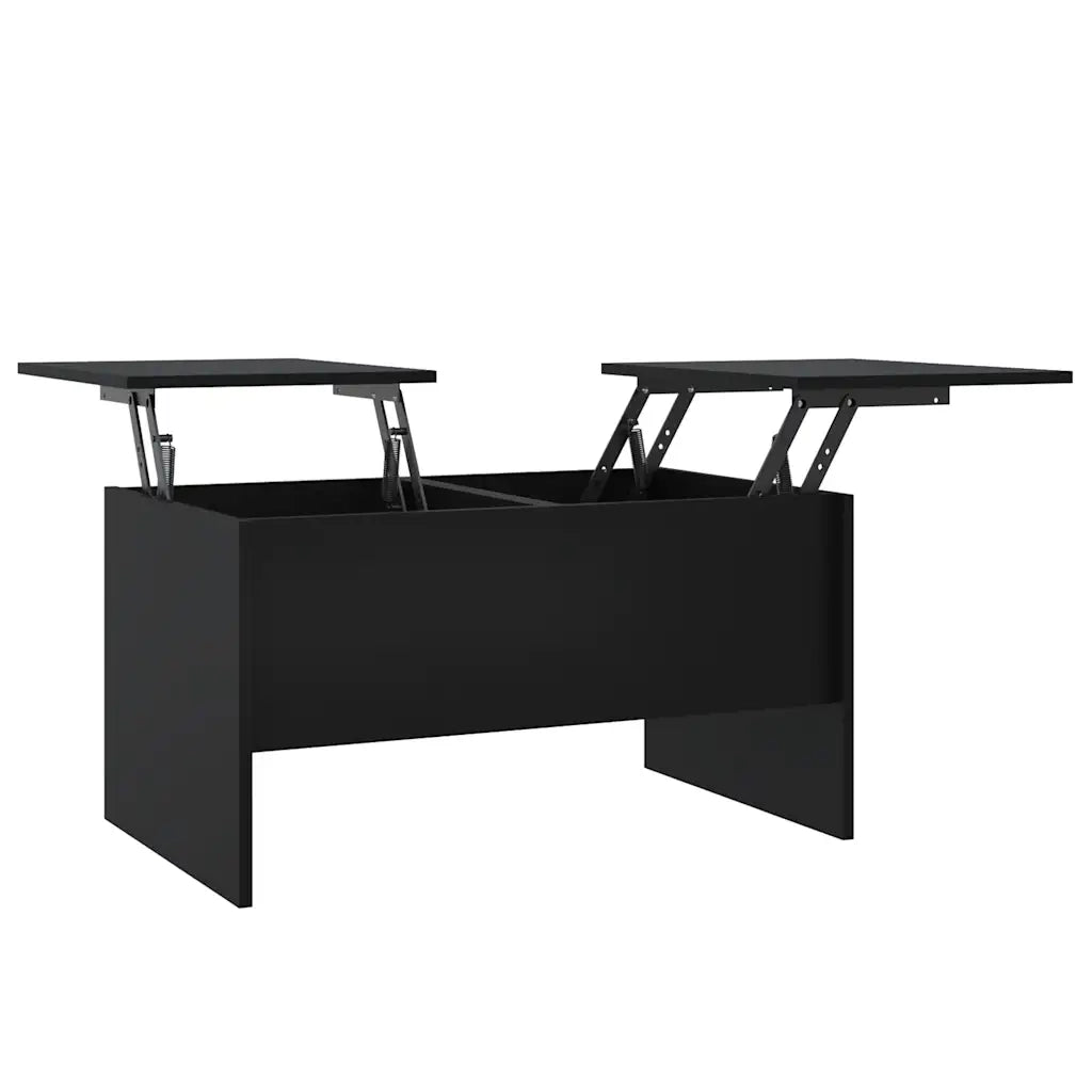 Tavolino da Salotto Nero 80x50x42,5 cm in Legno Multistrato cod mxl 10178