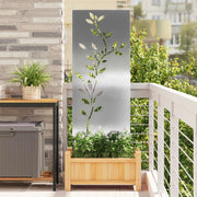 Schermo per privacy in giardino Floreale Argento 50 x 140 cm 876326