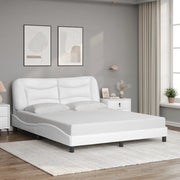 Giroletto senza Materasso Hvar Bianco 160x200 cm in Similpelle