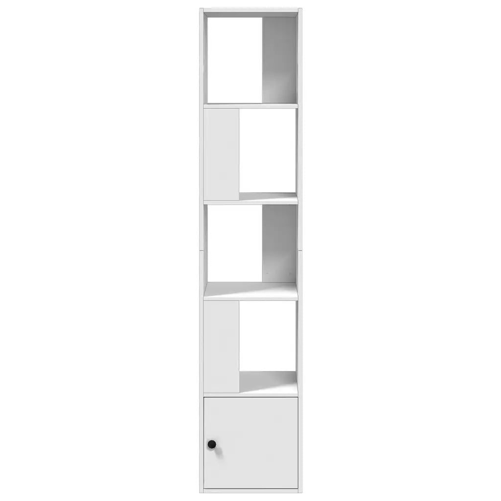 Libreria-Scaffale per Libri-Mobile di Stoccaggio Bianca 40x36x189 cm in Legno Multistrato