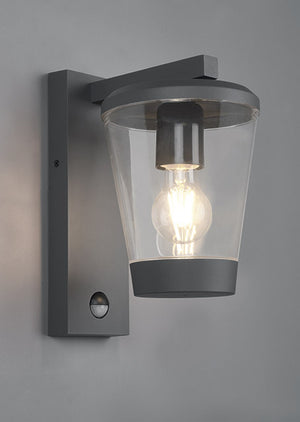 Applique da Esterno Attacco E27 in Alluminio Pressofuso Antracite