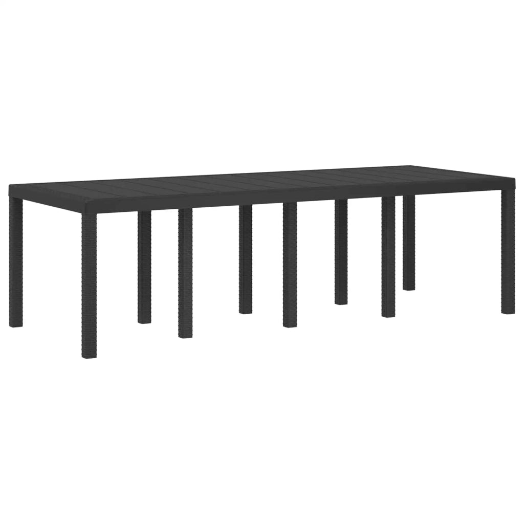 Set da Pranzo per Giardino 11 pz Antracite e Grigio chiaro PP 3430170