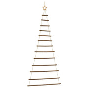 Albero di Natale sospeso con stella superiore-Decorazioni natalizie 86x180 cm Ramo naturale