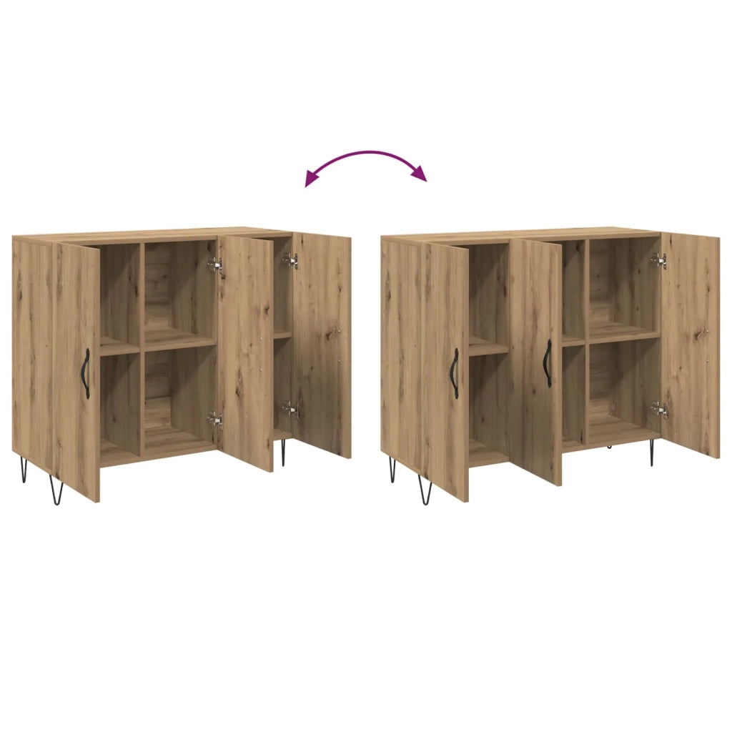 Credenza Rovere artigianale 90 x 32,5 x 80 cm Legno multistrato 879583
