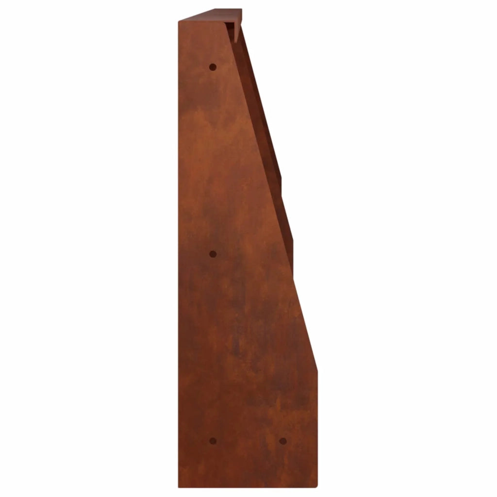 Muro di contenimento 2 pz 60 x 12 x 50 cm Acciaio Corten 8015282