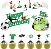 Decorazione per Cupcake in Forma di Calotta di Calcio - Ideale per Feste di Compleanno - 23 Pezzi - Decorazione Creativa - Adatto per Bambini