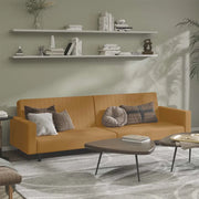 Divano Letto a 2 Posti Marrone in Vellutocod mxl 111927