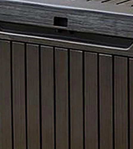 Cassapanca da Giardino Springwood 305 Litri in Resina Effetto Legno Colore Brown Lucchettabile e Utilizzabile come Seduta Keter