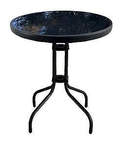 ARREDO SPRITZ TAVOLINO CON PIANO IN VETRO CM. 60X70H NERO