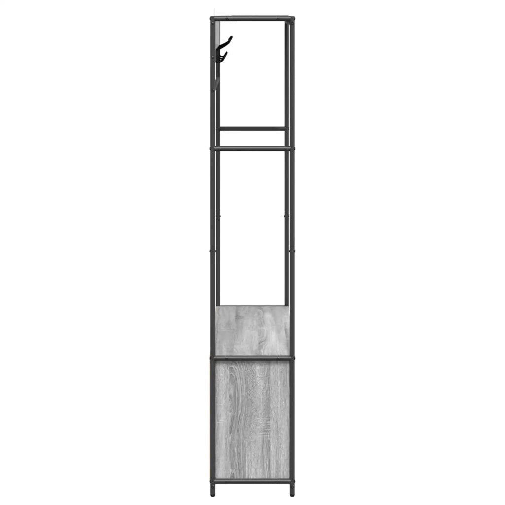 Appendiabiti con panca per scarpe Sonoma grigio 8012035