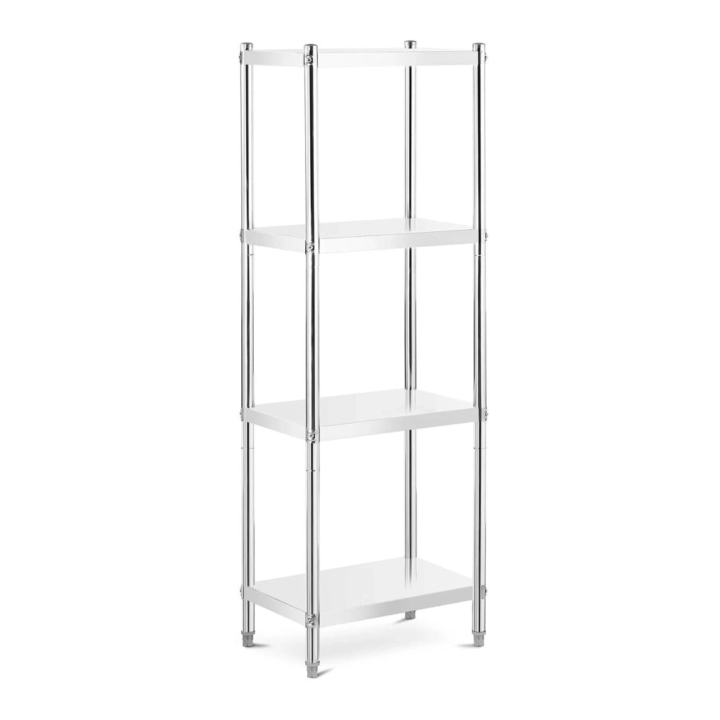 Scaffalatura in acciaio inox 60 x 40 x 180 cm 200 kg professionale 14_0005188