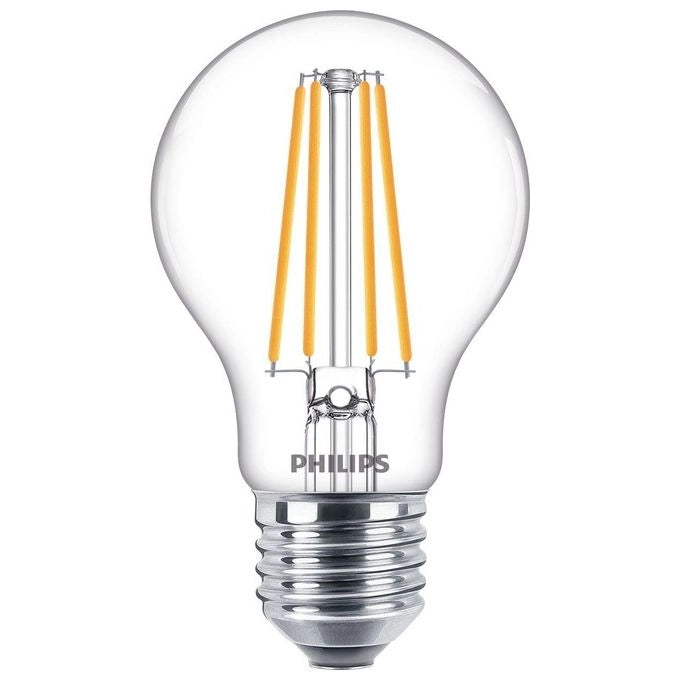 Philips 8718699762032 Lampadina LED Goccia A60 E27 8,5 W 1055 lm 4000K Bianco Freddo Trasparente colore Trasparente