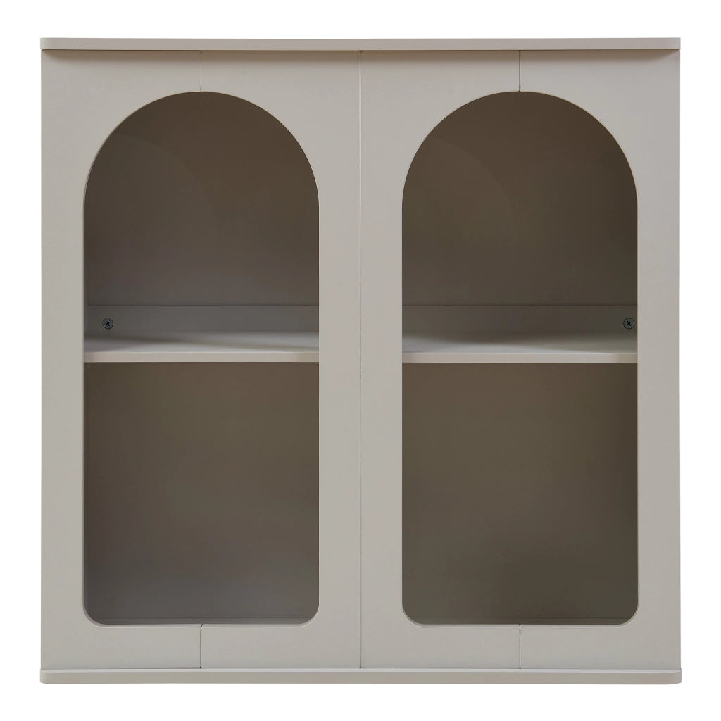 Credenza Trorhun Mobile Contenitore con Ripiano 80x30x80 cm - Grigio [en.casa]