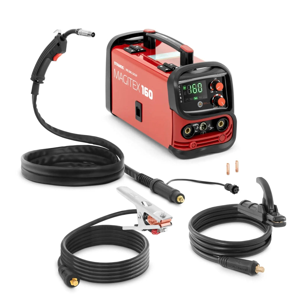 Saldatrice professionale a filo animato 160 A ciclo di lavoro 60% TIG LIFTARC MMA acciaio rosso 14_0009716