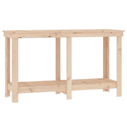 Banco da Lavoro 140x50x80 cm in Legno Massello di Pino CFW8873201