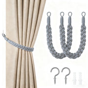 Set di 2 cordoni per tende - 60cm - cordoni per tende con gancio - cordoni per tende a mano - cordoni per tende avvolgenti - con ganci - adatti per casa, ufficio, soggiorno, camera da letto