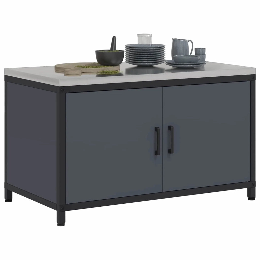 Stoccaggio in cucina Antracite 90 x 50 x 53 cm Acciaio 874998
