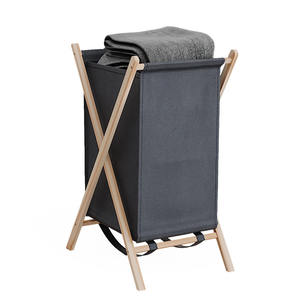 Vicco Cesto per la biancheria Grigio 40 x 64 cm
