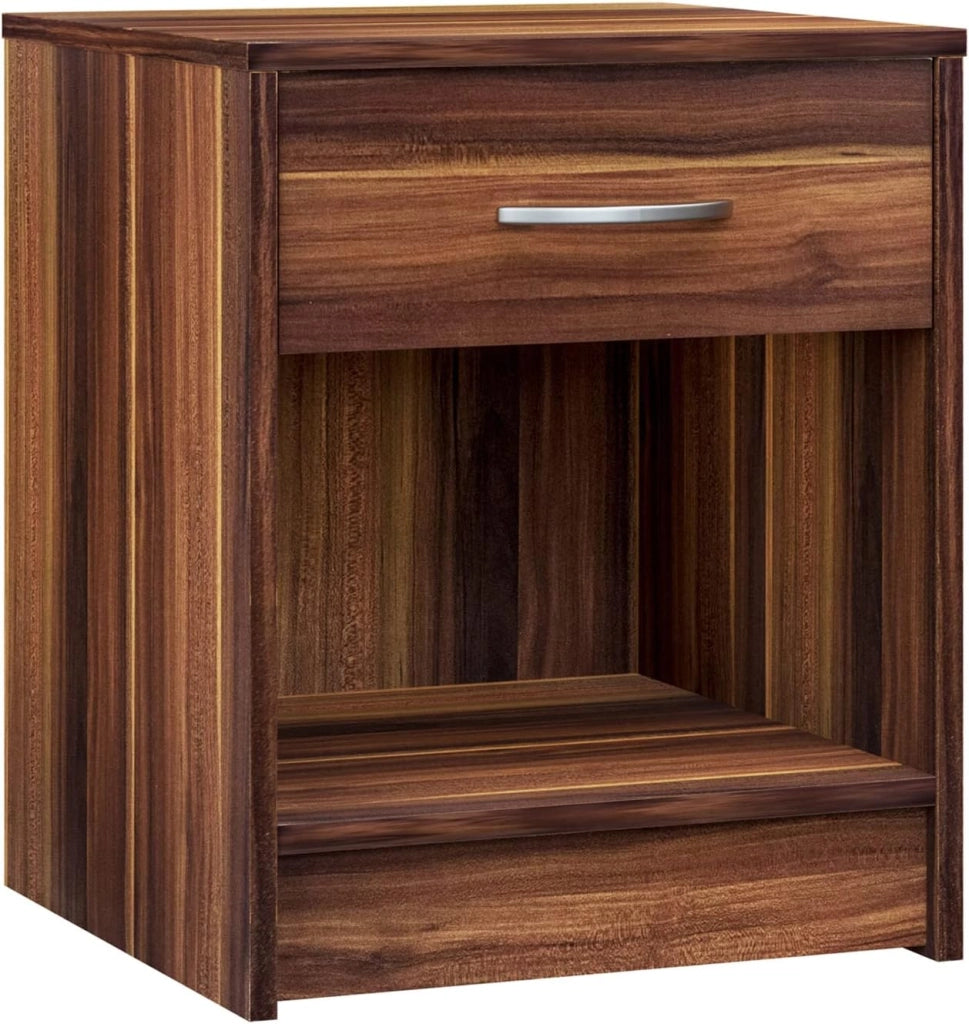 ® 2x Comodino Camera da Letto 50x40x35cm Comodini con Cassetto Ripiano Tavolino da Notte Comò da Letto Comodini Tavolino con Cassetto Bianco