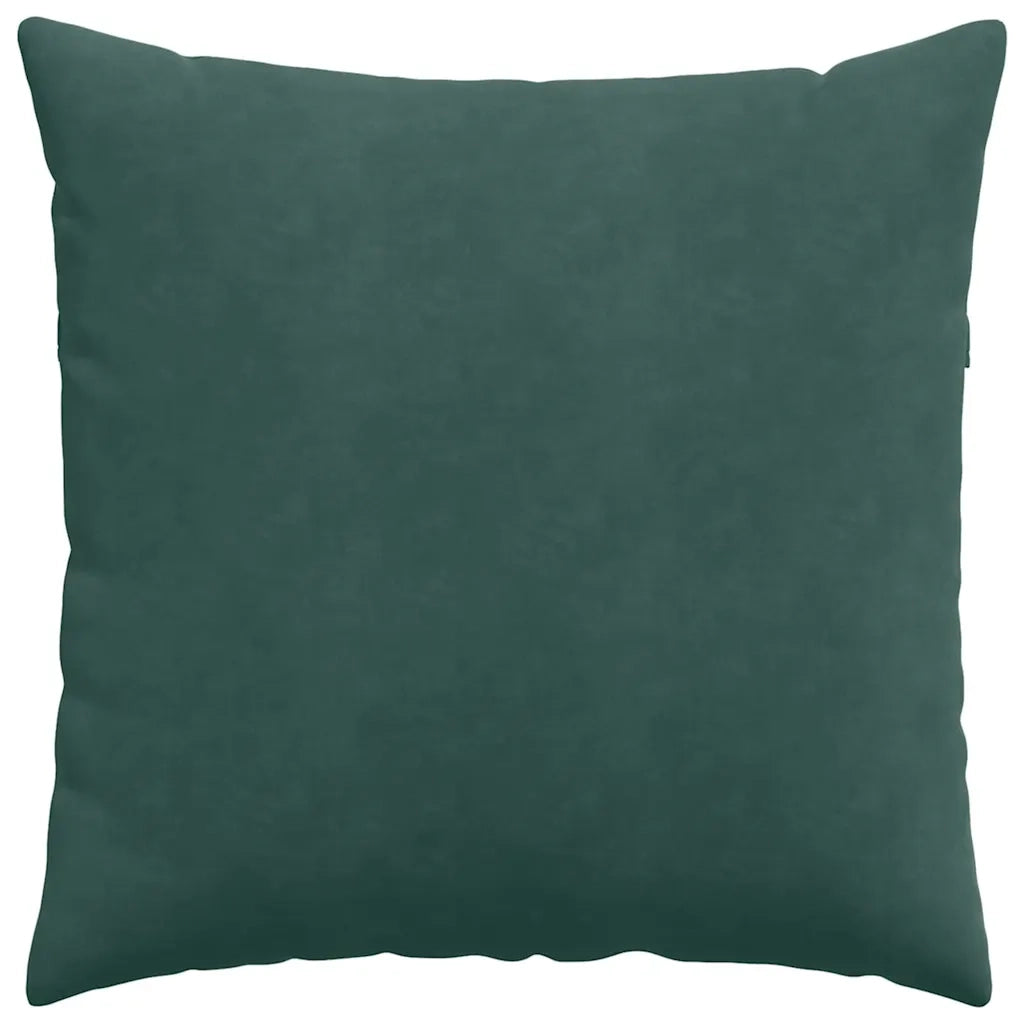Cuscini da Divano 2 pz-Set di 2 Cuscini per Sofa Verde Scuro 60 x 60 cm Tessuto in Cords 797202