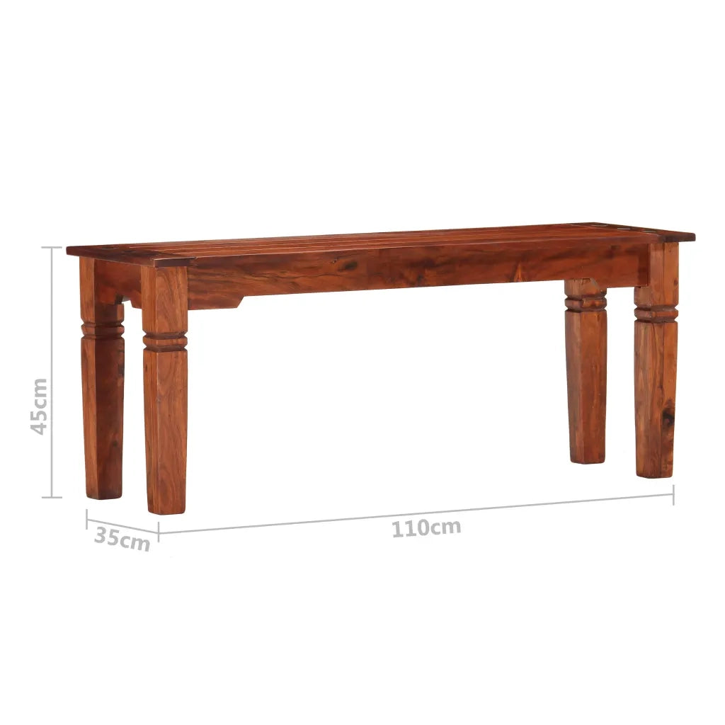Panca 110 cm in Legno Massello di Acacia 286261
