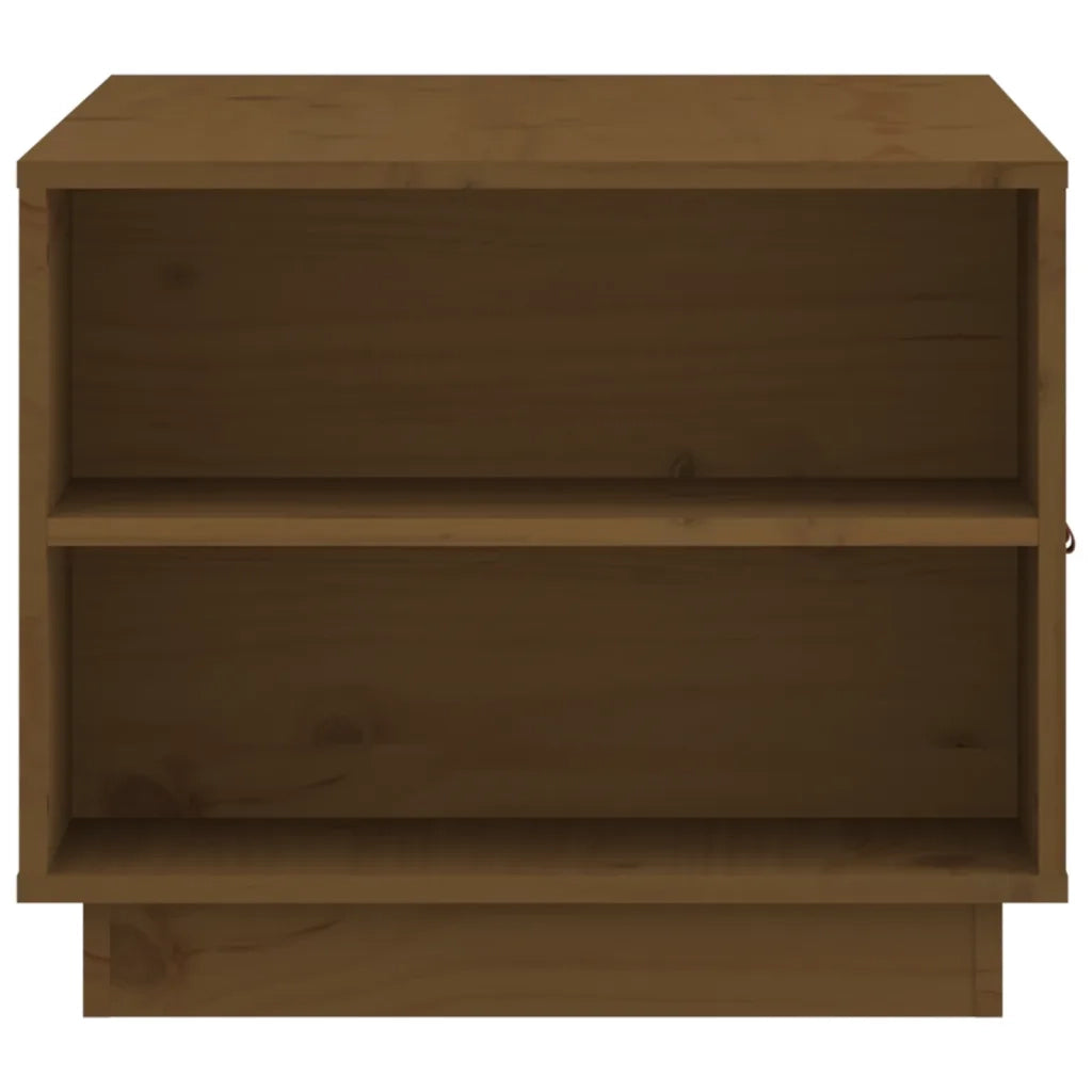 Tavolino da Salotto ambra 100x50x41cm in Legno Massello di Pino 818258