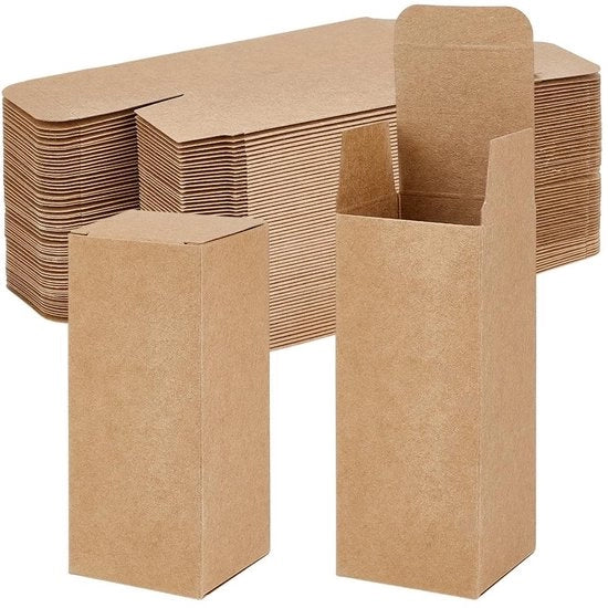 Scatola regalo in cartone 50 pezzi - dimensioni 5x5x12 cm - imballaggio per dolci e biscotti - articoli da festa in miniatura - ideale per regali - confezioni regalo
