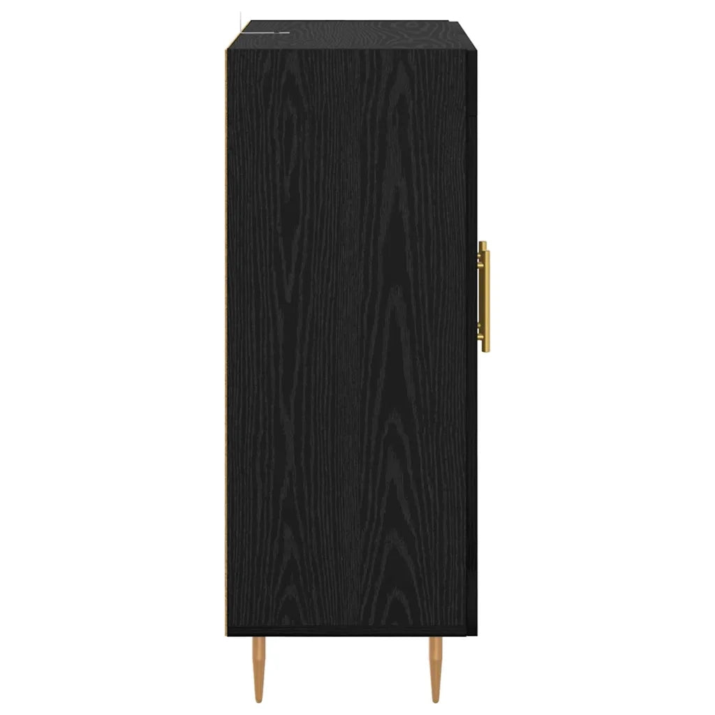 Credenza-Buffet-Armadio da cucina Rovere Nero 69,5 x 34 x 90 cm 210523