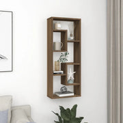 Mensola a Muro Rovere Marrone 36x16x90 cm in Legno Multistrato 815848