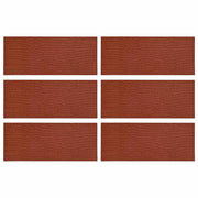 Pietra da Passo 6 pz Rosso 60,5 x 25 x 2 cm Gomma CFW5808358