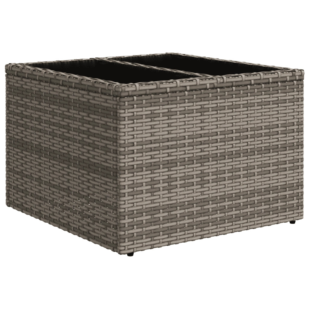 Set Divani da Giardino 11 pz con Cuscini in Polyrattan Grigio 3250139