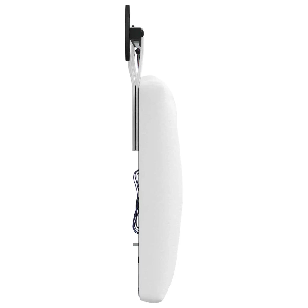 Testiera sospesa Con luce LED Bianco Tessuto