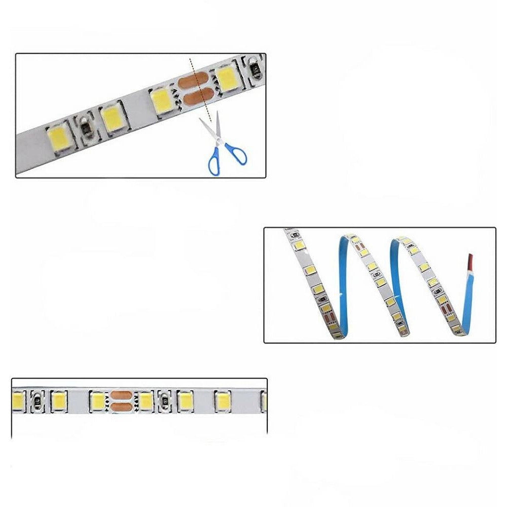 Trade Shop - Striscia Led 2835 Strip Bobina 10 Metri 24volt 100 Watt Adesivo 2835-24v-10m-120 -
