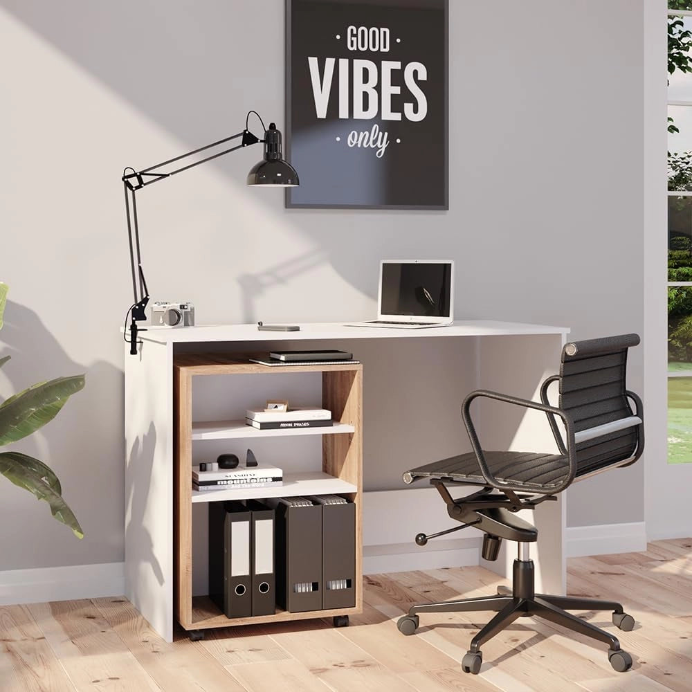 Contenitore per rotoli, Sonoma, 59.4 x 52.6 cm, utilizzabile in modo flessibile con ruote per uso mobile