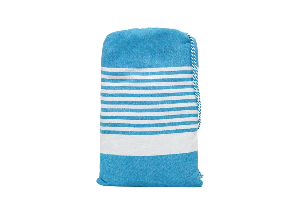 Telo Mare Lettino Spiaggia Piscina Con Cuscino E Tasche Palau Turchese
