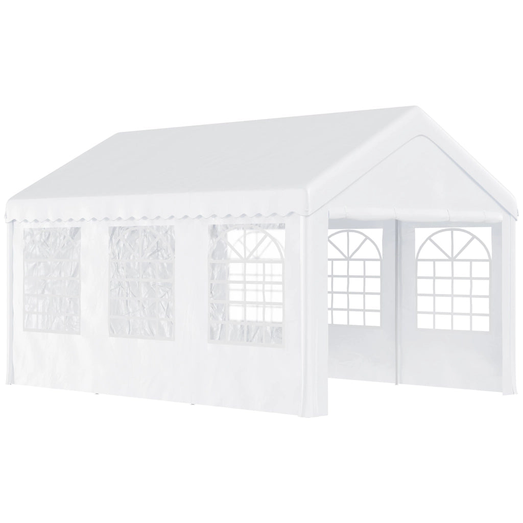 Tendostruttura per Feste Matrimonio in Acciaio Impermeabile Bianco 6x4x2.8m