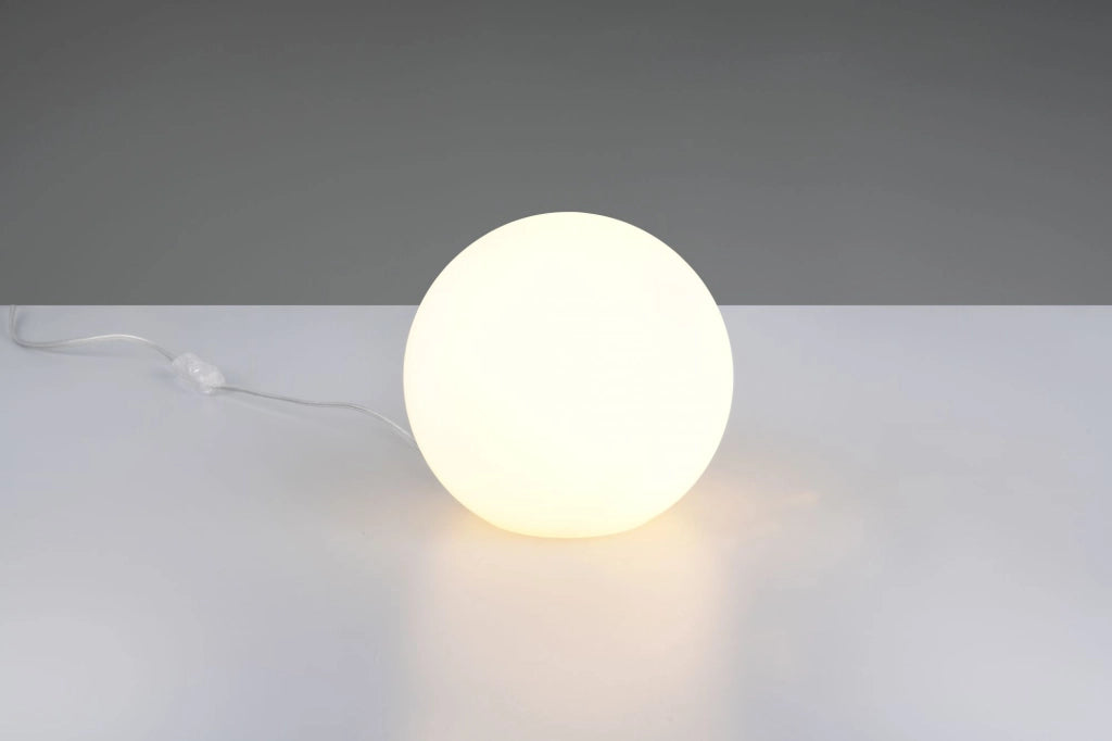 PINGPONG LAMPADA SFERA VETRO BIANCA D.20CM 1 LUCE ATTACCO E27
