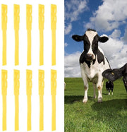 Etichette di Identificazione per Bestiame - 10 pezzi - Cinture di Identificazione - Banda di Identificazione - Materiale Plastico - Leggero - Riciclabile - Cinture per Bestiame