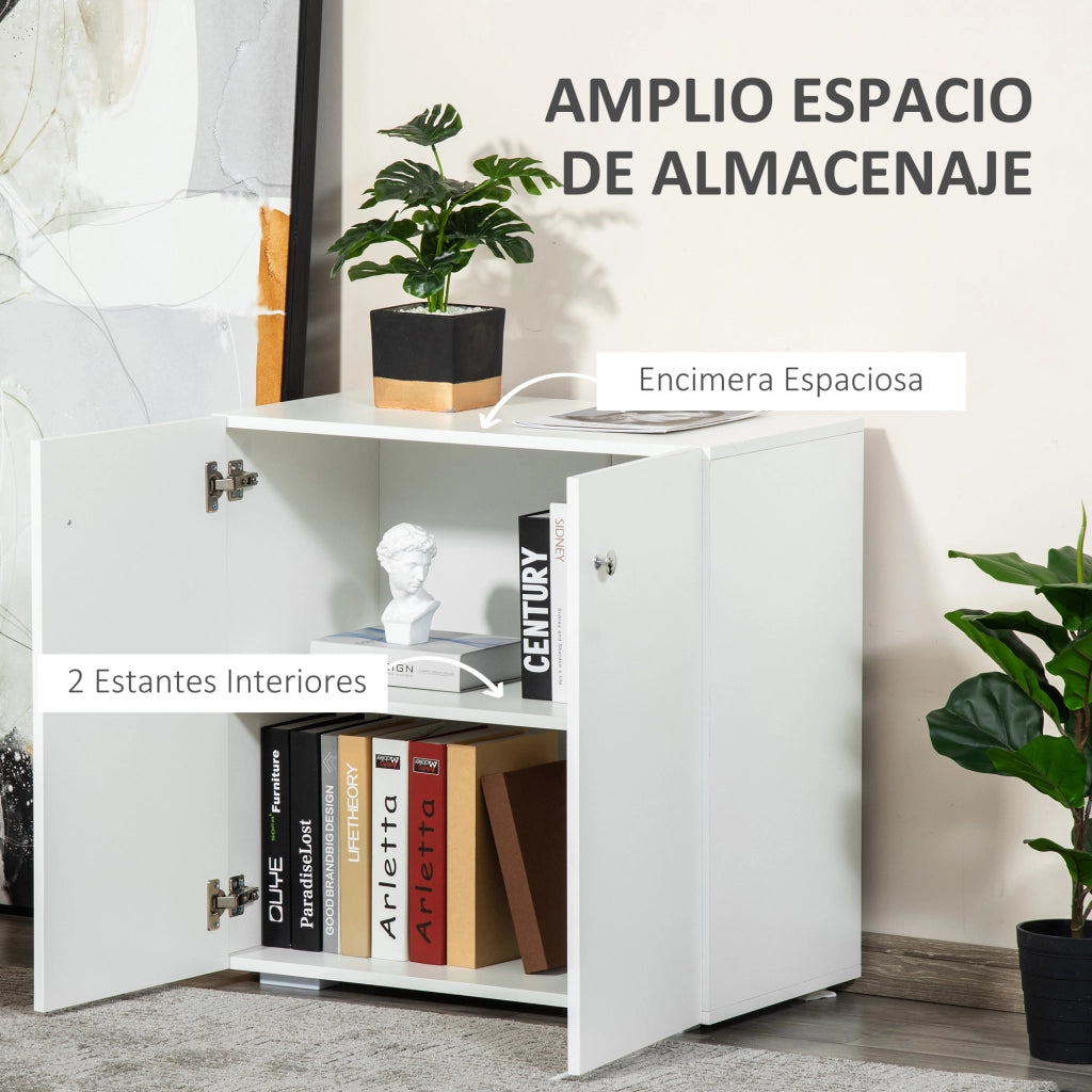 Armadio Battente ¨C Zephmum ¨C Bianco 70x39x70 cm