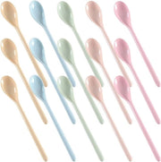 Spazzole in plastica - 15 pezzi - 18 cm di lunghezza - Riciclabili - Indistruttibili - 5 colori