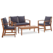 Set di mobili da giardino per esterni 4 pezzi con cuscini legno massello di acacia 02_0016094