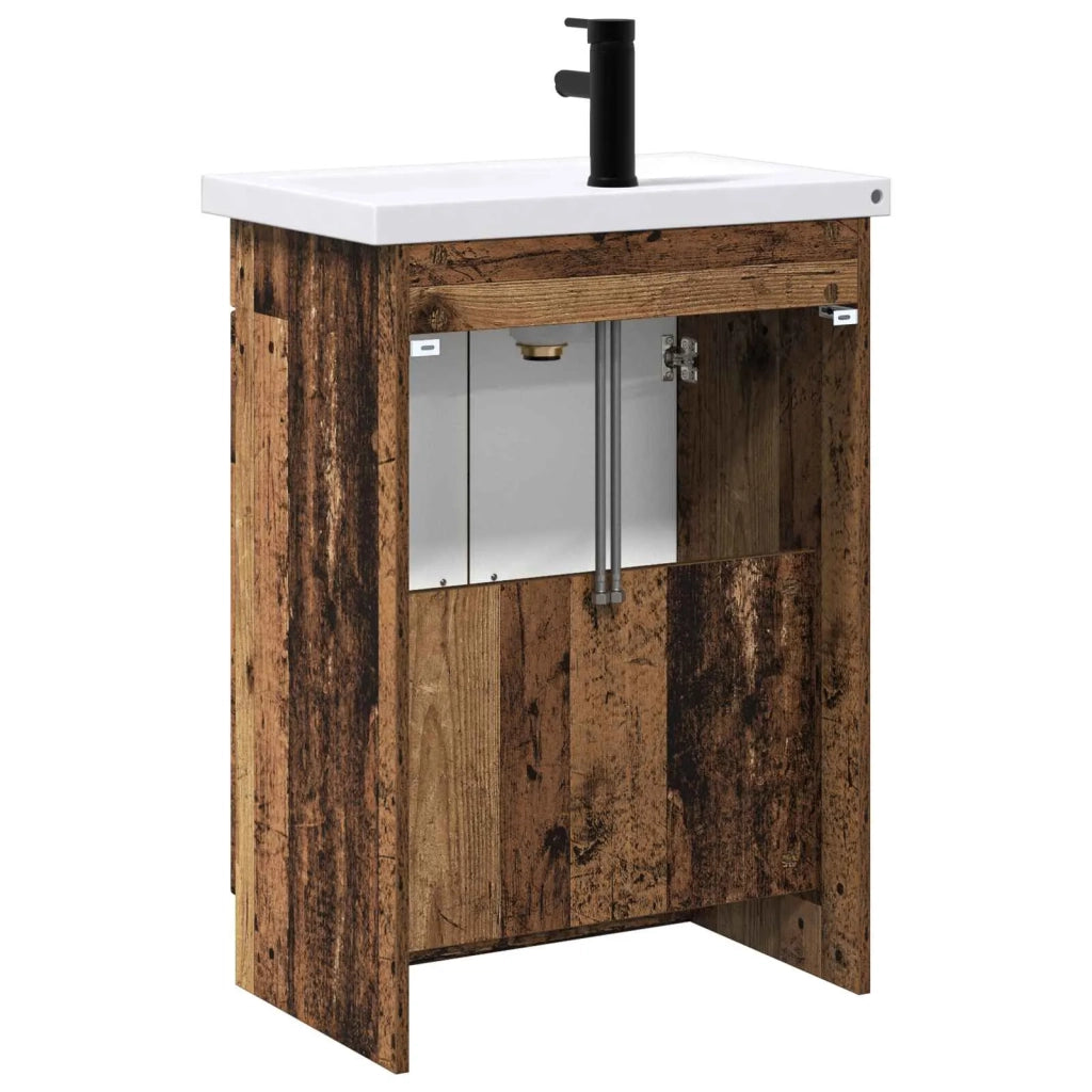 Set di mobili per il bagno Legno antico 56 x 37,5 x 81 cm 3404172
