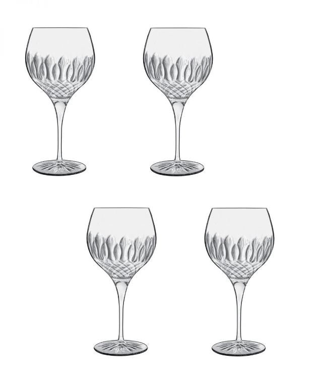 Set 4 Calici Gin Class Diamante in Vetro 65 cl Luigi Bormioli