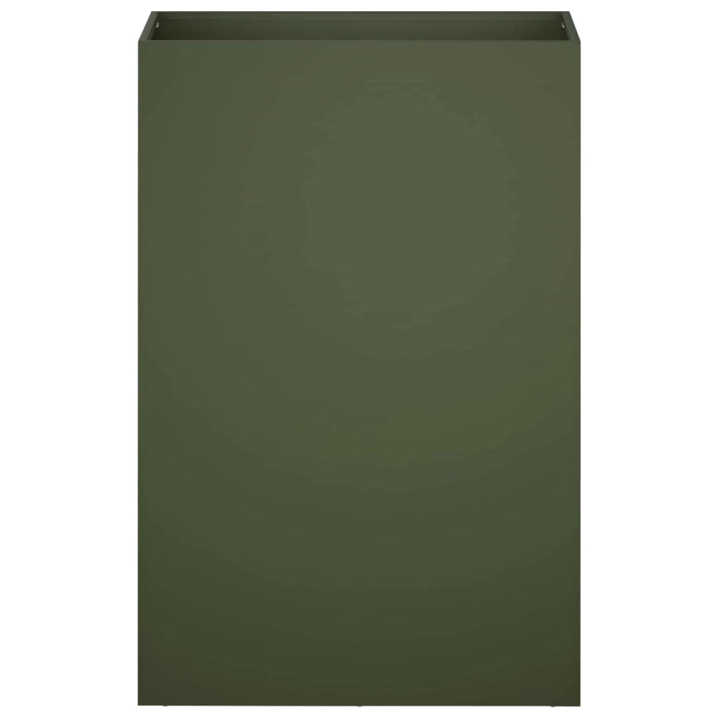 Vaso da giardino 2 pz Verde Oliva 50 x 40 x 75 cm 8005673