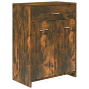 Armadietto Bagno | Armadio da bagno Rovere Fumo 60x33x80 cm Legno tecnico
