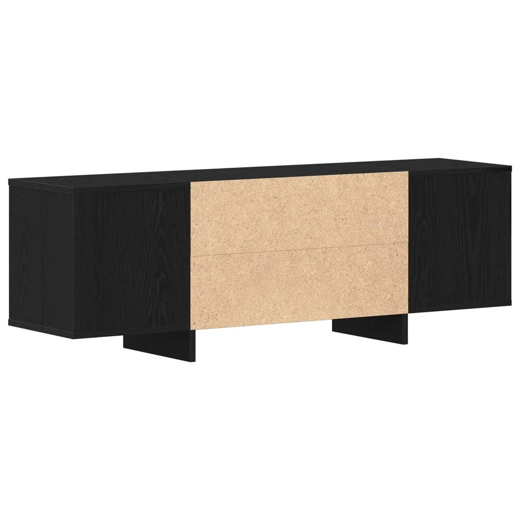 Mobile TV 120 x 30 x 40,5 cm Rovere Nero Legno ingegnerizzato 862709